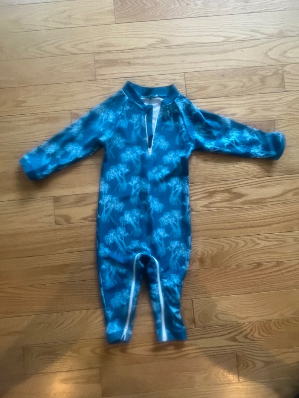 For Love Boys Palm Tree Full Body Rash Guard Swimsuit 3T